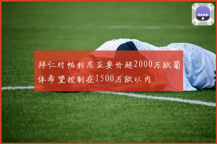 拜仁对帕利尼亚要价超2000万欧葡体希望控制在1500万欧以内